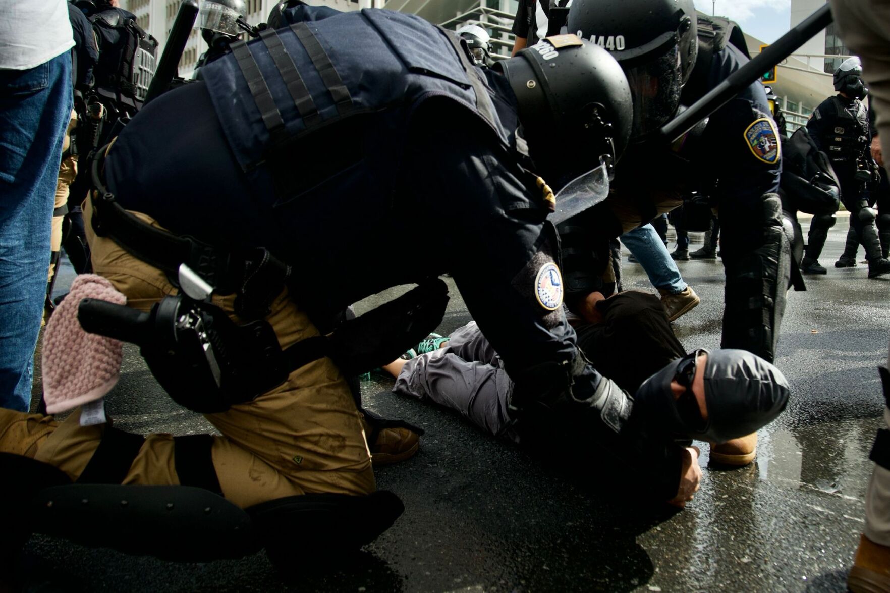 Manifestación en la Milla de Oro